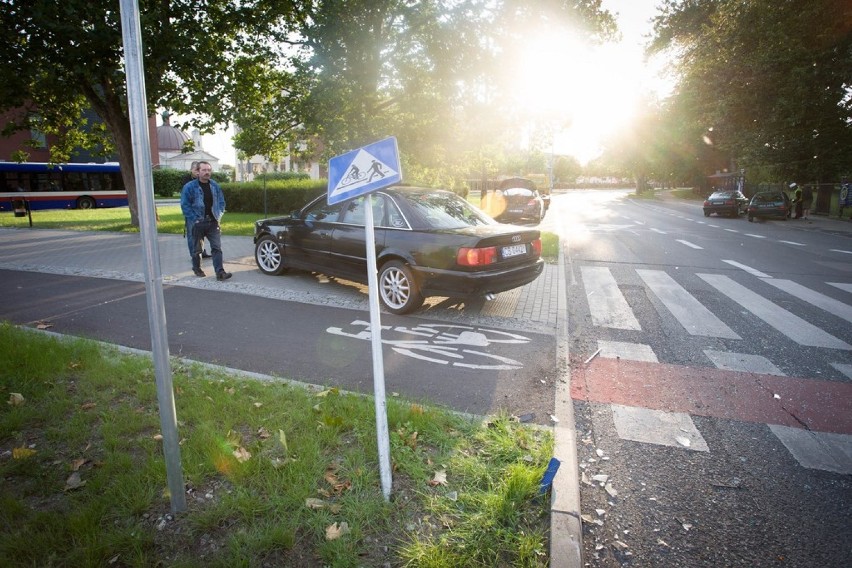 Wypadek na Rondzie Wielkopolskim w Bydgoszczy [ZDJĘCIA]