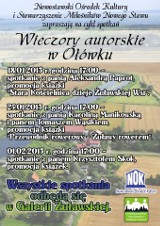 Spotkania autorskie w nowostawskim &quot;ołówku&quot; co tydzień od 18 stycznia do 1 lutego