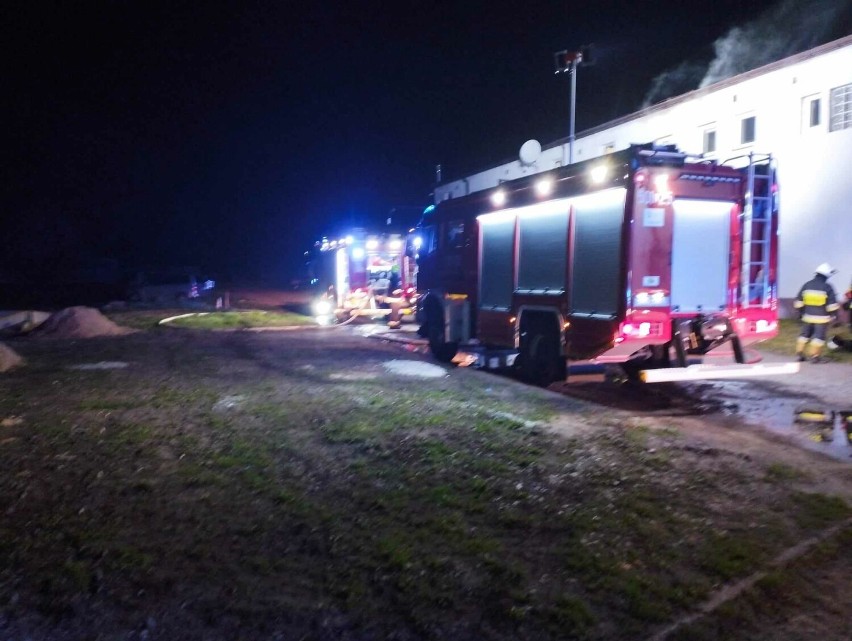 Ogień gaszono w Bałdrzychowie