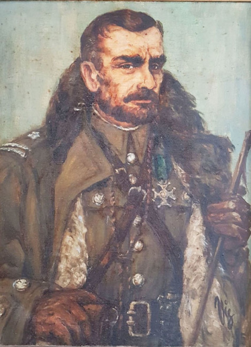 Portret majora Hubala (mal. prof. Wiesław Śniadecki).