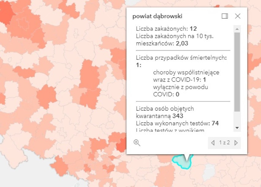 Koronawirus. Nowe zakażenia COVID-19 w Tarnowie oraz powiatach. Trzecia fala pandemii powoli opada [AKTUALIZACJA 20.04]