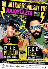 Jedyny koncert Major Lazer na południu Polski. The Jillionaire i Walshy Fire zagrają w Mega Clubie