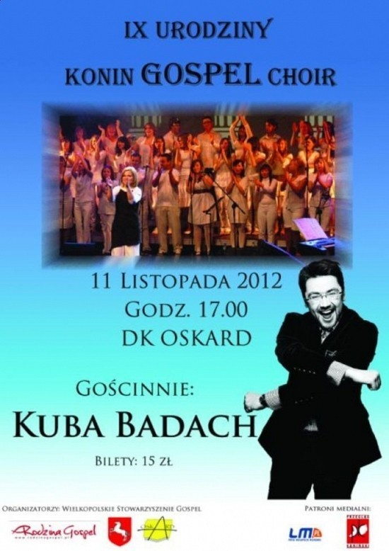 Koncert urodzinowy Konin Gospel Choir

Niedziela 11...
