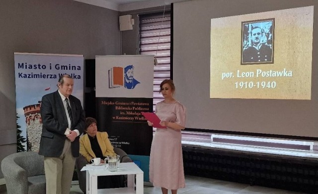 Spotkanie z Markiem i Iwoną Postawkami pod nazwą „Wspomnienie o Leonie Postawce" odbyło się w Miejsko-Gminnej i Powiatowej Bibliotece w Kazimierzy Wielkiej.
