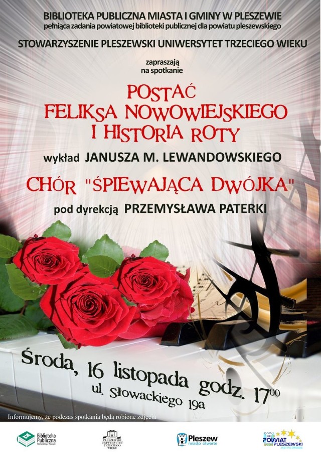 Rota i Feliks Nowowiejski w Bibliotece Publicznej