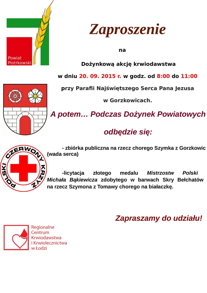Dożynki powiatowe 2015 w Gorzkowicach