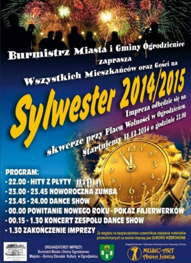 Sylwester 2014/2015 w Ogrodzieńcu.