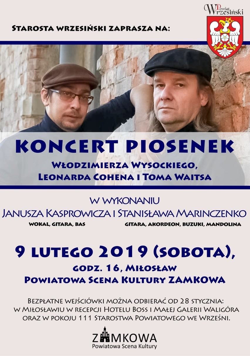 W sobotę w Miłosławiu odbędzie się koncert Janusza...