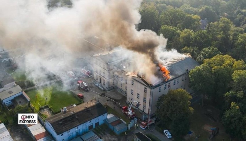 Straty po pożarze szkoły w Lublińcu są bardzo wysokie