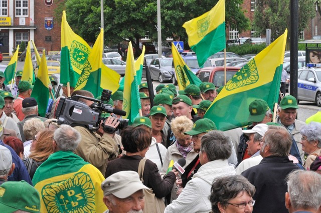 Tak w maju i czerwcu protestowali w Gdańsku działkowcy.