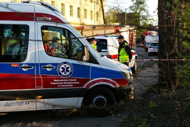 Śmiertelny wypadek na ulicy Metalowej w Szczecinie - Podjuchach. 18.04.2019 r.