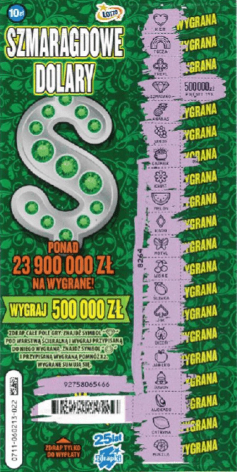 Główna wygrana w Zdrapce Lotto padła w Bydgoszczy. 500 000 złotych!