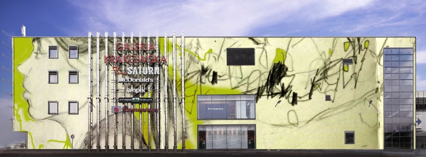 Projekt muralu na Galerii Krakowskiej