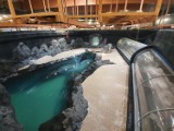 Zaczęło się napełnianie basenów dla ryb słoną wodą w orientarium w łódzkim zoo  