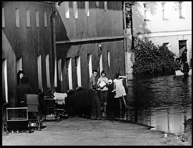 Ulica Nowe Miasto w Bytomiu Odrzańskim. Sierpień 1977 rok