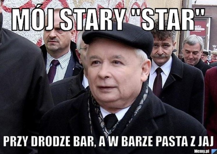 Kaczyński lepszy niż kierowca TIRa MEMY: Znam polskie drogi...