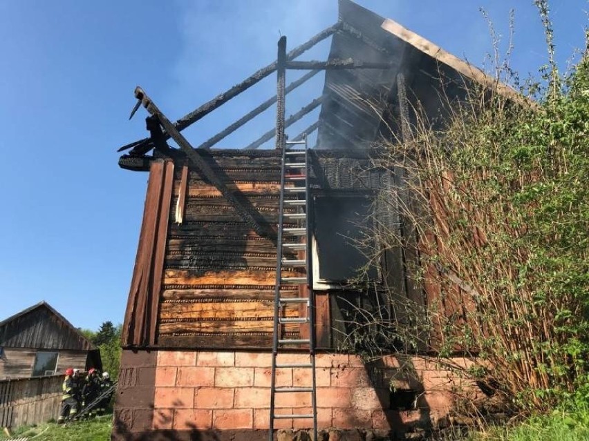 55-latek zginął w pożarze domu w Witowicach Dolnych