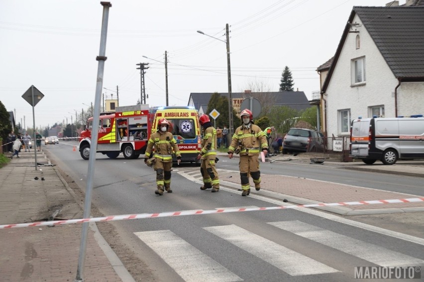 Wypadek w Opolu-Wrzoskach. Renault najechało na tył skody