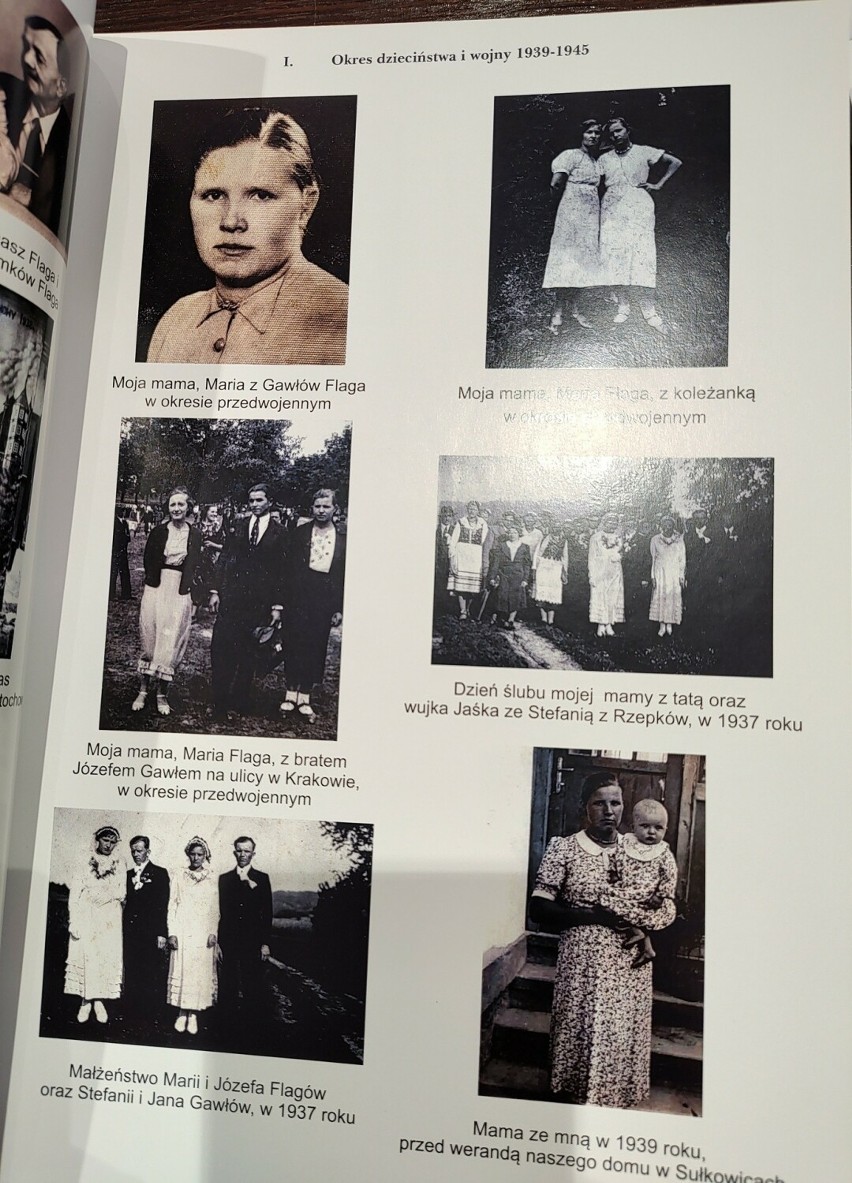 Rodzinne zdjęcia w książce prof. Flagi