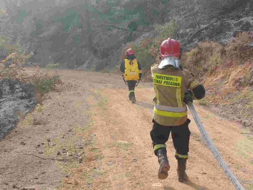 Strażacy z Legnicy pomagają w walce z pożarami w Grecji. Są na greckiej wyspie Evia, gdzie sytuacja pożarowa jest najtrudniejsza [ZDJĘCIA]