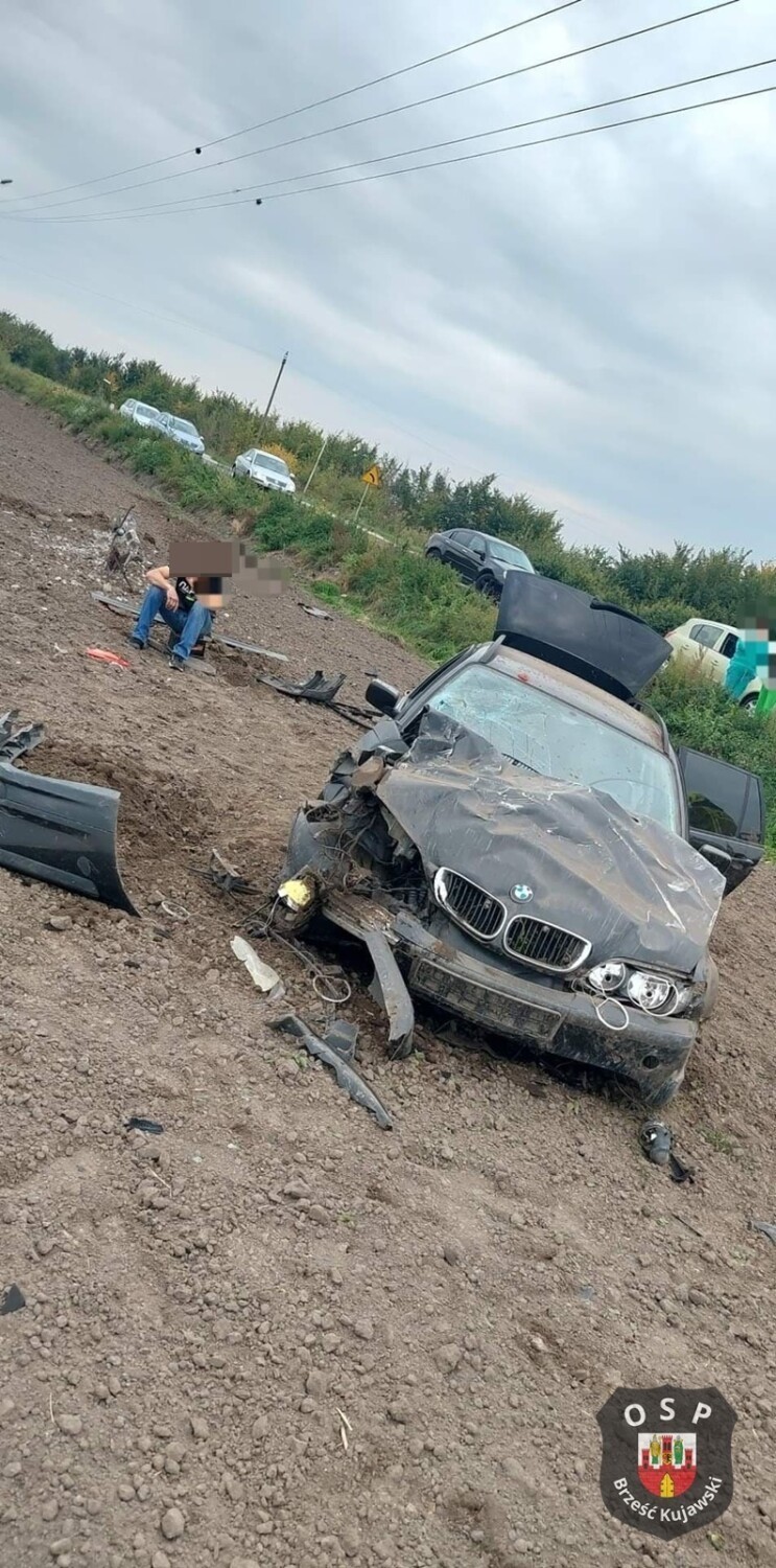 Pijany kierowca BMW spowodował wypadek w Falborzu (gmina...