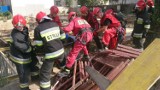 Straż Pożarna Poznań: Wypadek na budowie przy Głogowskiej [ZDJĘCIA]