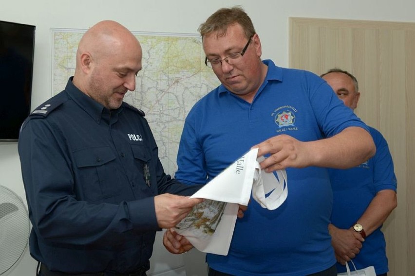 Policjanci z Niemiec zwiedzili Inowrocław