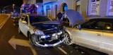 Czołowe zderzenie samochodów na ul. Włodka w Grudziądzu