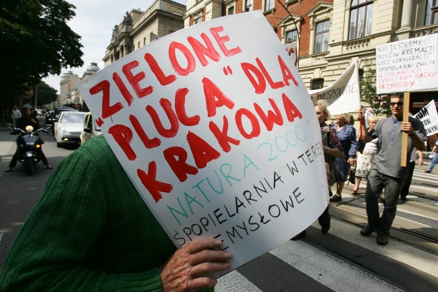 Kraków. Protest przy ul. Basztowej