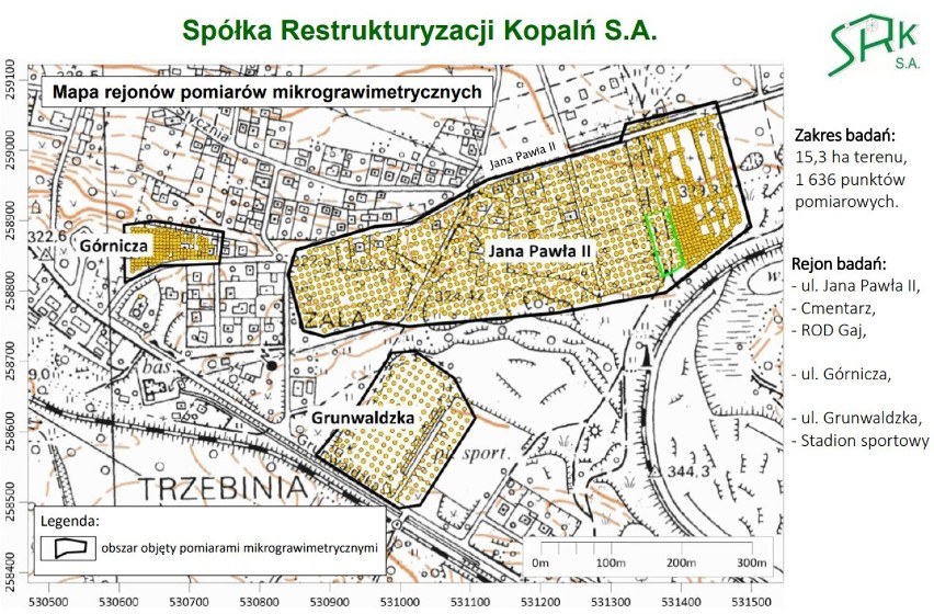 Wyniki badań pokopalnianego terenu w Trzebini. Zobaczcie mapy z miejscami, gdzie jest największe ryzyko zapadlisk!