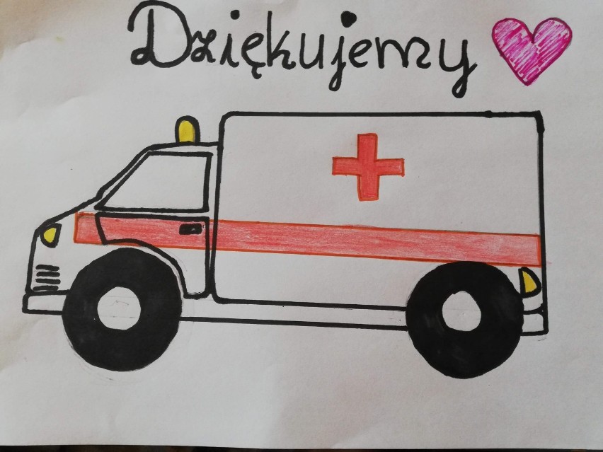 Uczniowie z Cekowa-Kolonii napisali kartki dla medyków ZDJĘCIA
