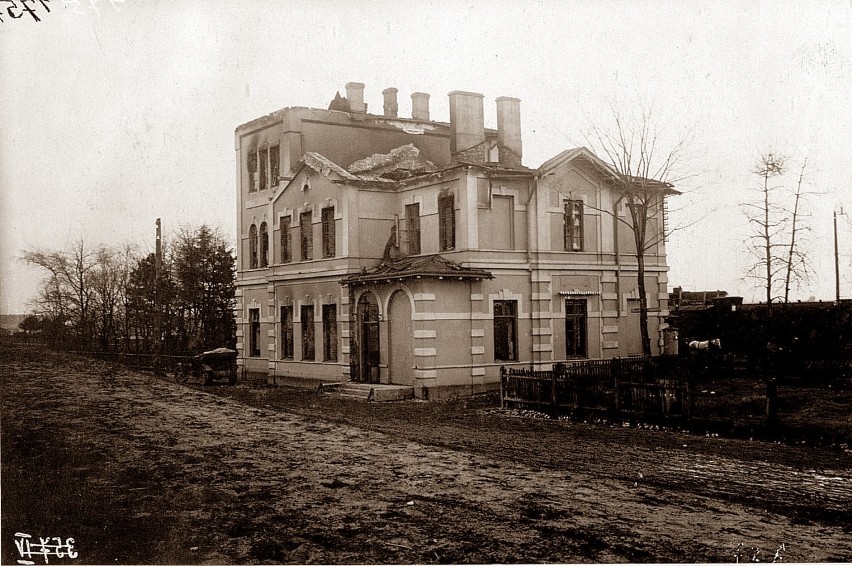 Inne ujęcie stacji wolbromskiej na początku I wojny...