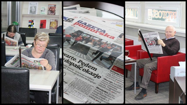 Od pięciu lat w holu biblioteki przy ul. Kilińskiego można czytać gazety lokalne i ogólnopolskie.