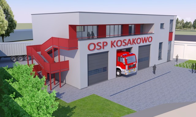 Tak wyglądać ma nowa remiza OSP Kosakowo