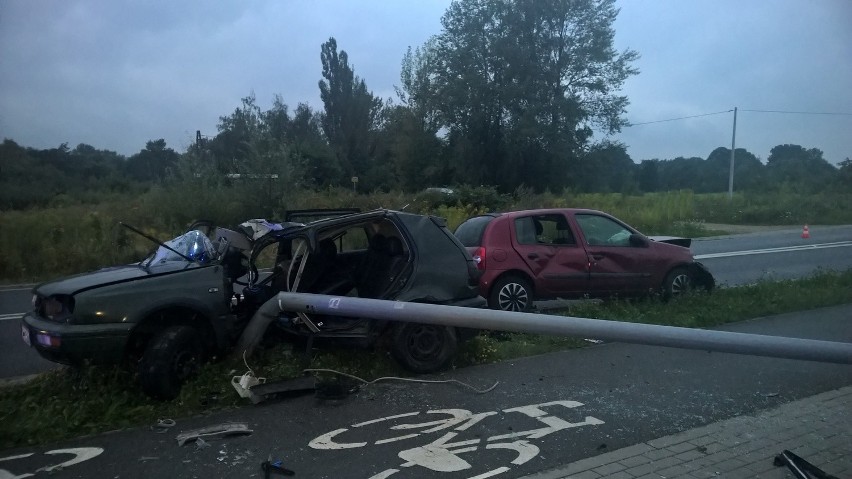 Kęty. Nietrzeźwy sprawca poważnie wyglądającej kolizji drogowej