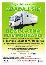 Mammobus w sobotę pod Starostwem Powiatowym w Kaliszu