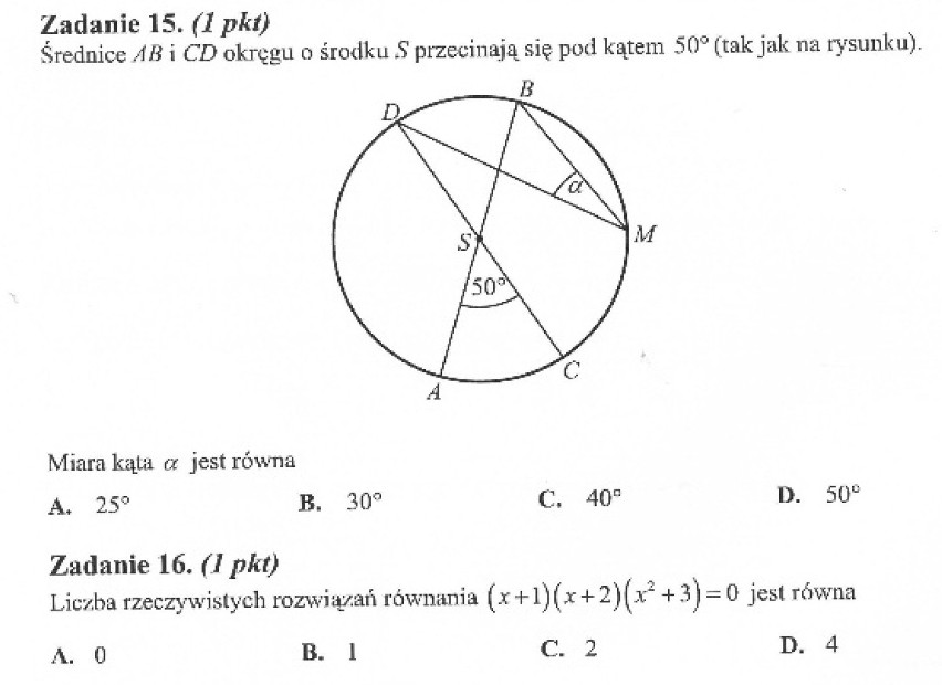 MATURA 2013 MATEMATYKA