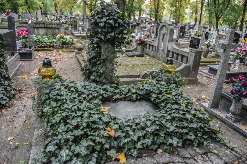 Grób Konstantego Scholla i jego żony na cmentarzu w...