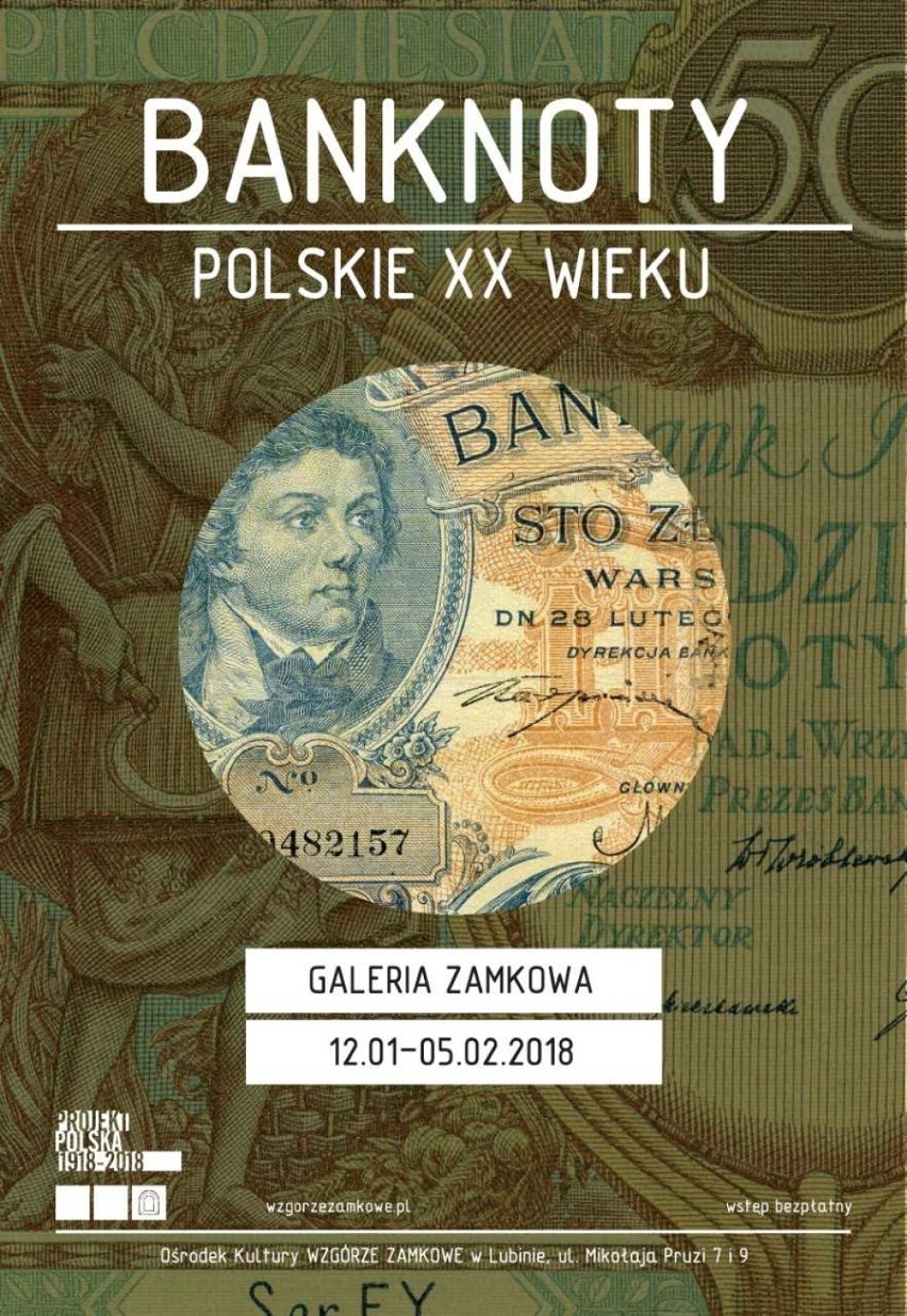 Wystawa polskich banknotów XX wieku w Galerii Zamkowej