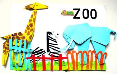 Żyrafa, zebra i słoń. Tak widzi poznańskie zoo Hania Kotecka ze Środy Wielkopolskiej - Fot. Piotr Jasiczek Rys. Hania Kotecka
