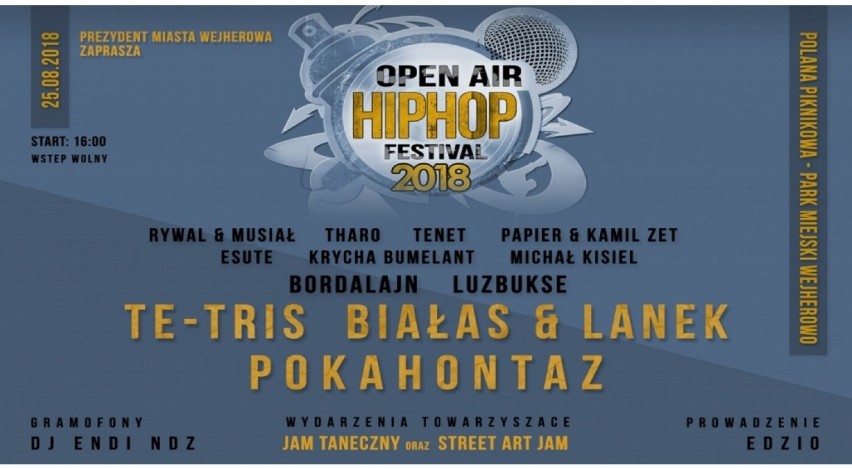 3. edycja Open Air Hip Hop Festival już w najbliższą sobotę. W parku miejskim zagra Pocahontaz, Te-Tris, Białas & Lanek