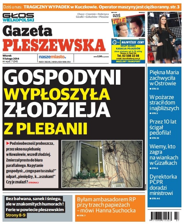 Gazeta Pleszewska we wtorek w kioskach