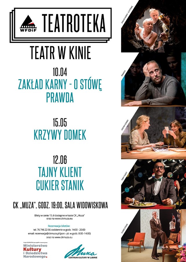 Teatroteka w Muzie już 12 czerwca! Zapraszamy na spektakle do Lubina!