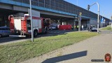 Śmiertelny wypadek w Łomiankach koło Warszawy. Pod wiaduktem zginął motocyklista