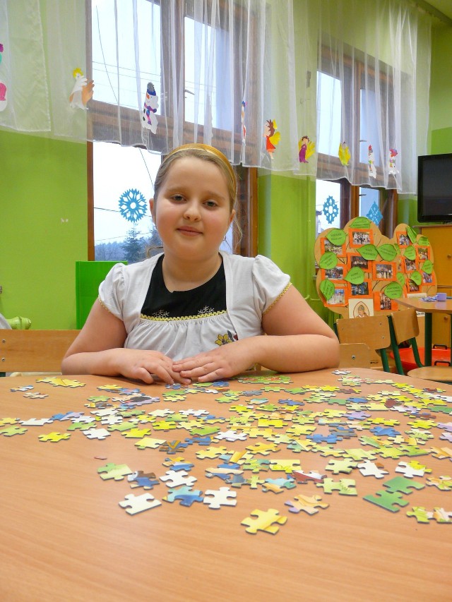 Małgorzata Gajda uczy się w czwartej klasie w Sterkowcu. Dziewczynka z Wokowic ma nadzieję, że ta placówka nie zniknie