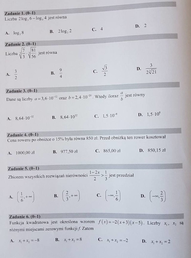 Matura 2018 Matematyka Odpowiedzi, Rozwiązania: Matura z matematyki podstawowa strasznie łatwa! Odpowiedzi, Arkusz CKE, Rozwiązania