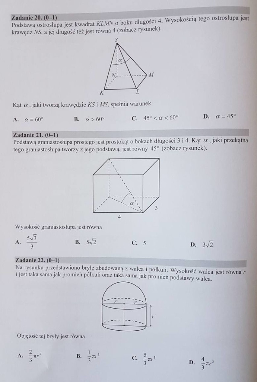 Matura 2018 Matematyka Odpowiedzi, Rozwiązania: Matura z...