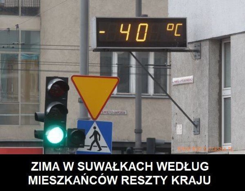 Najlepsze "zimowe" memy o Suwałkach. Zobaczcie jak się z nas śmieją (galeria)