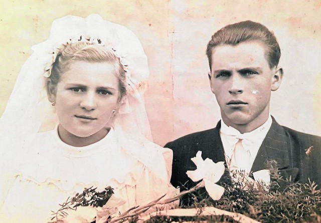 Ślubna fotografia Heleny i Mieczysława Jamniuków