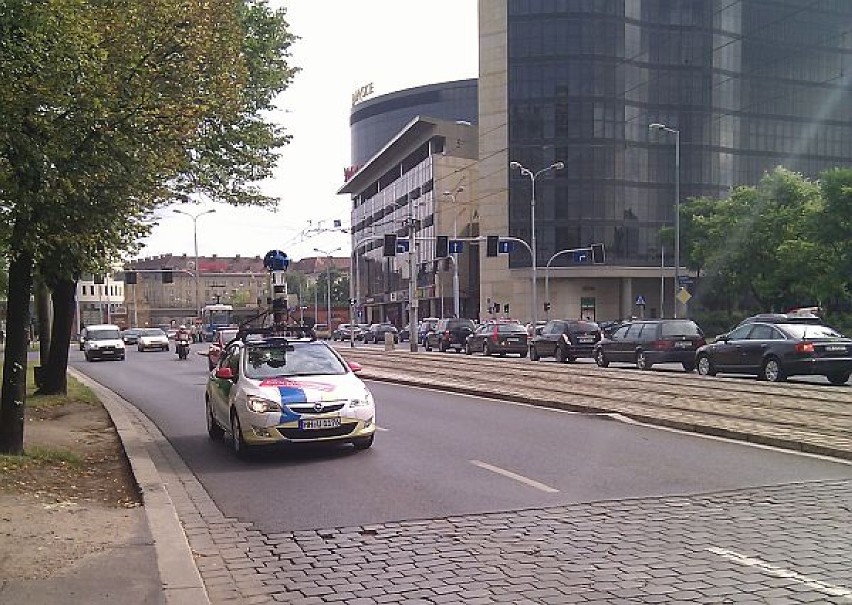 Samochód Google Street View na ulicach Wrocławia